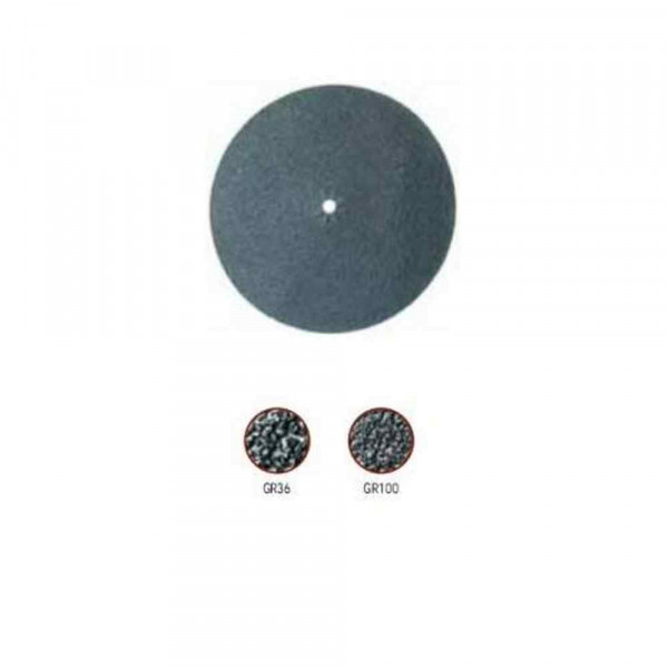 dischi abrasivi bifaccia al carburo di silicio gr100 per supertitina3